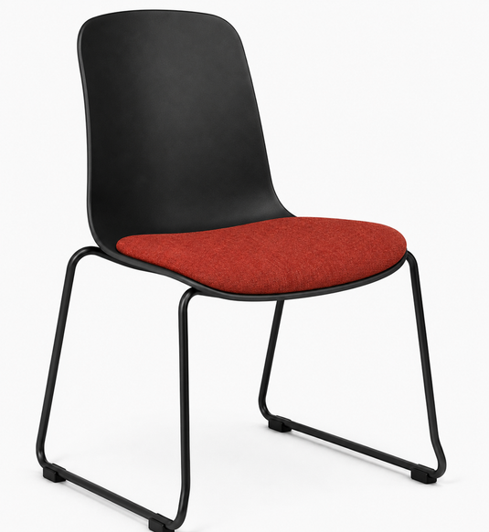 Eden Loria Sled Chair - Seat Upholstered