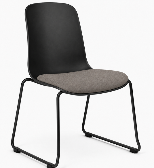 Eden Loria Sled Chair - Seat Upholstered