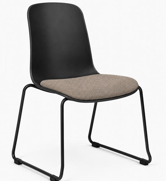 Eden Loria Sled Chair - Seat Upholstered