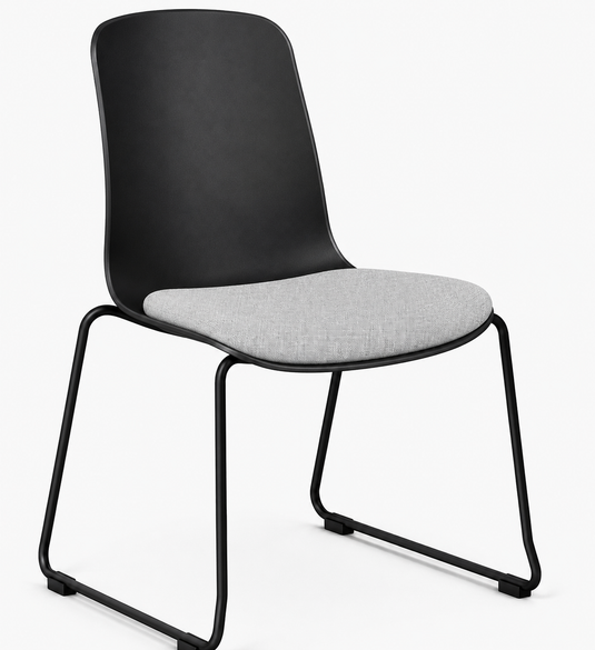 Eden Loria Sled Chair - Seat Upholstered