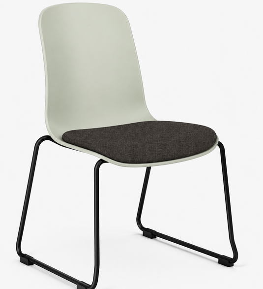 Eden Loria Sled Chair - Seat Upholstered