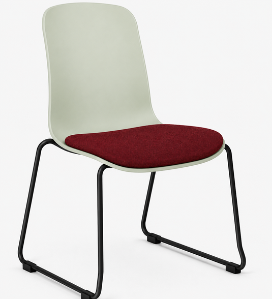 Eden Loria Sled Chair - Seat Upholstered