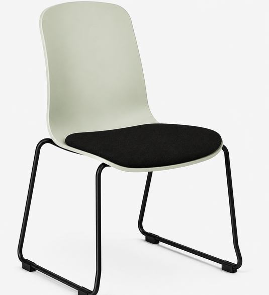 Eden Loria Sled Chair - Seat Upholstered