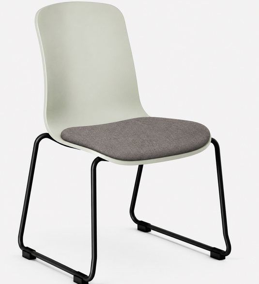 Eden Loria Sled Chair - Seat Upholstered
