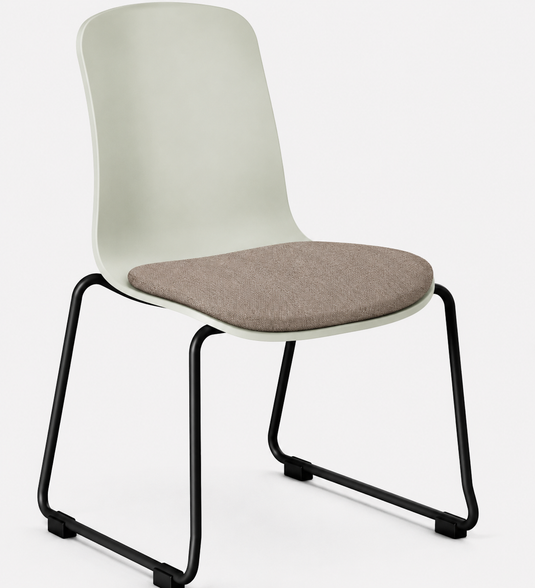 Eden Loria Sled Chair - Seat Upholstered