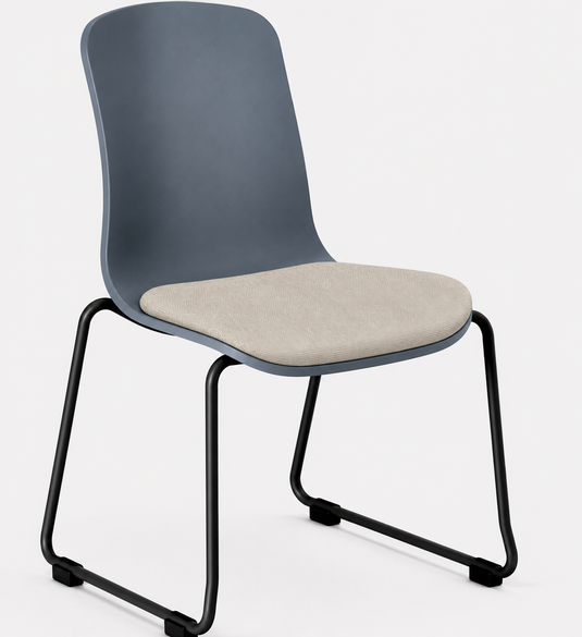 Eden Loria Sled Chair - Seat Upholstered