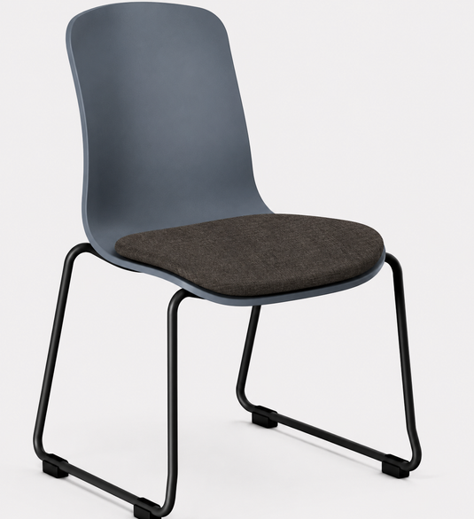 Eden Loria Sled Chair - Seat Upholstered