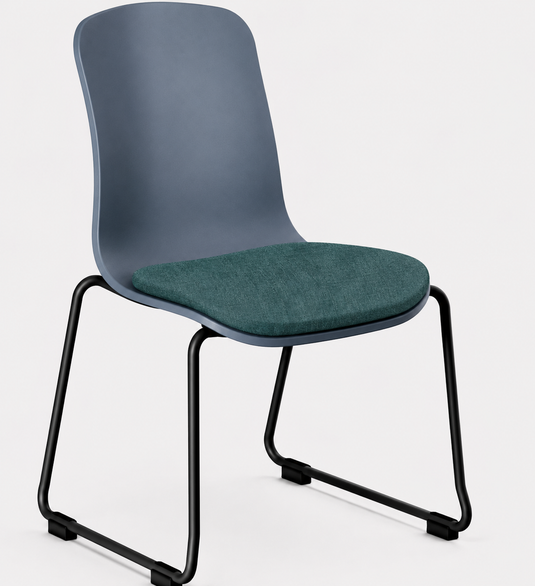 Eden Loria Sled Chair - Seat Upholstered