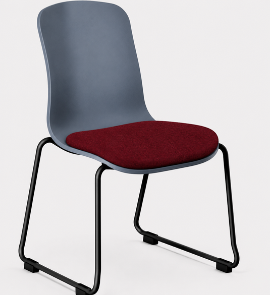 Eden Loria Sled Chair - Seat Upholstered