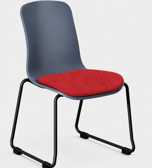 Eden Loria Sled Chair - Seat Upholstered