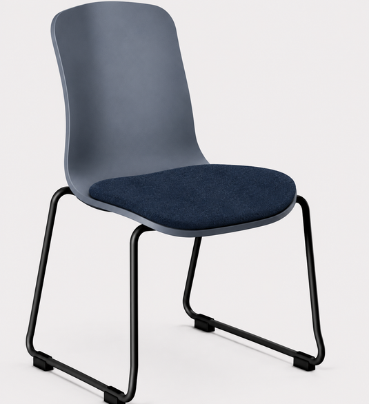 Eden Loria Sled Chair - Seat Upholstered