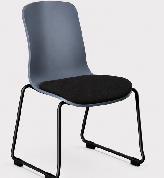 Eden Loria Sled Chair - Seat Upholstered