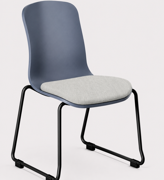 Eden Loria Sled Chair - Seat Upholstered