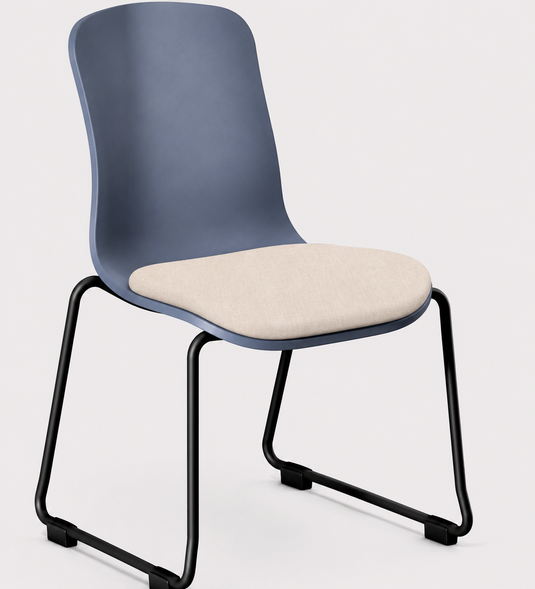 Eden Loria Sled Chair - Seat Upholstered