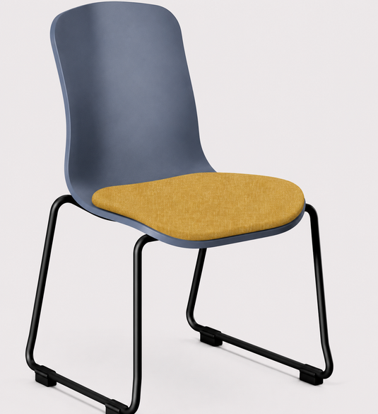 Eden Loria Sled Chair - Seat Upholstered