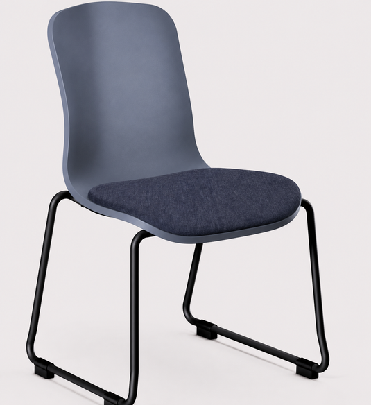 Eden Loria Sled Chair - Seat Upholstered