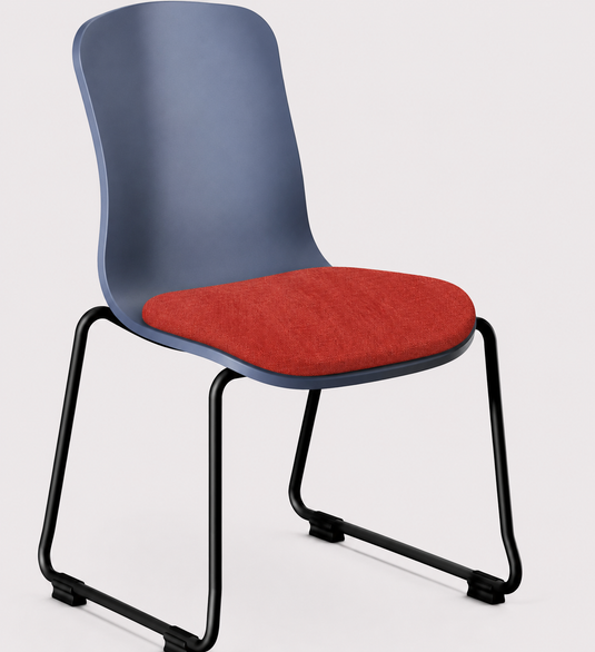Eden Loria Sled Chair - Seat Upholstered