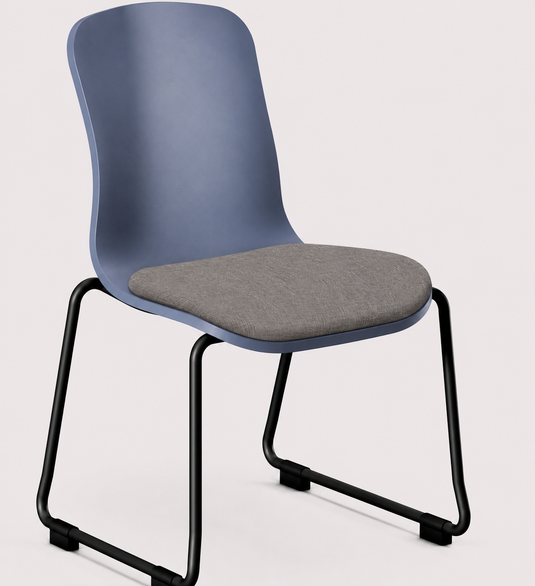 Eden Loria Sled Chair - Seat Upholstered