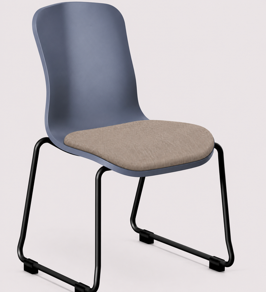 Eden Loria Sled Chair - Seat Upholstered