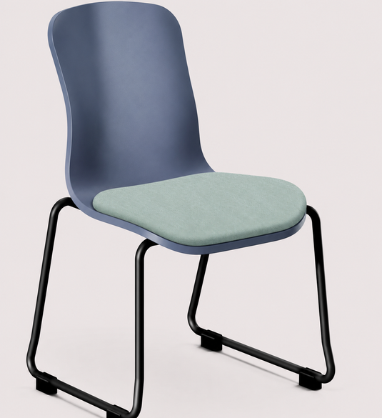 Eden Loria Sled Chair - Seat Upholstered