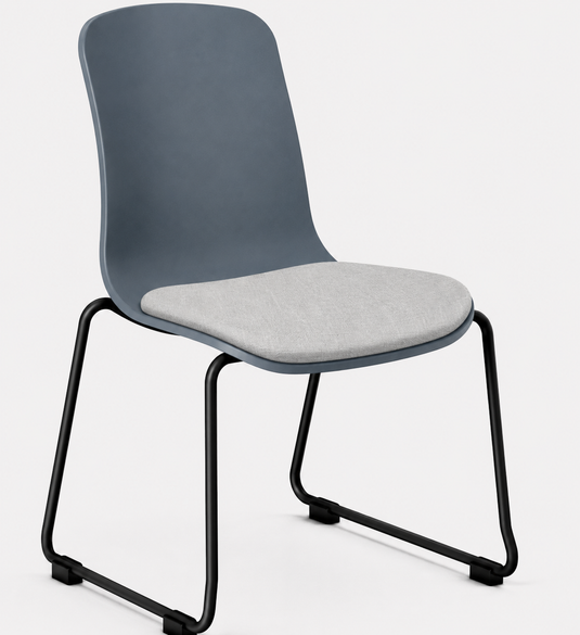 Eden Loria Sled Chair - Seat Upholstered