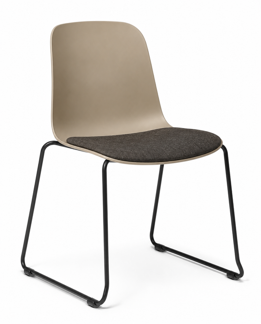 Eden Loria Sled Chair - Seat Upholstered