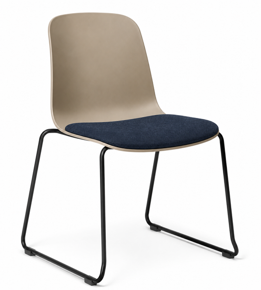 Eden Loria Sled Chair - Seat Upholstered