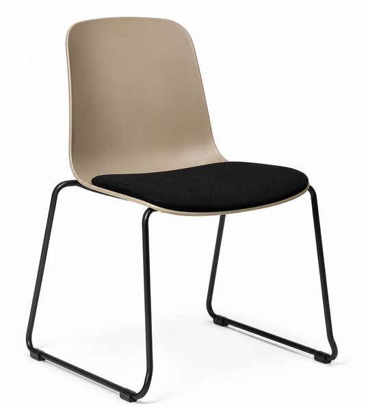 Eden Loria Sled Chair - Seat Upholstered