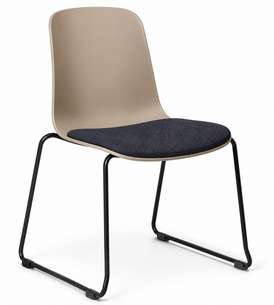 Eden Loria Sled Chair - Seat Upholstered