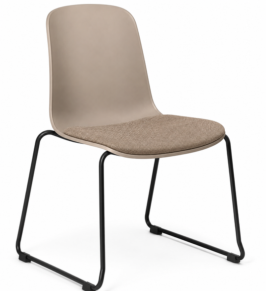 Eden Loria Sled Chair - Seat Upholstered