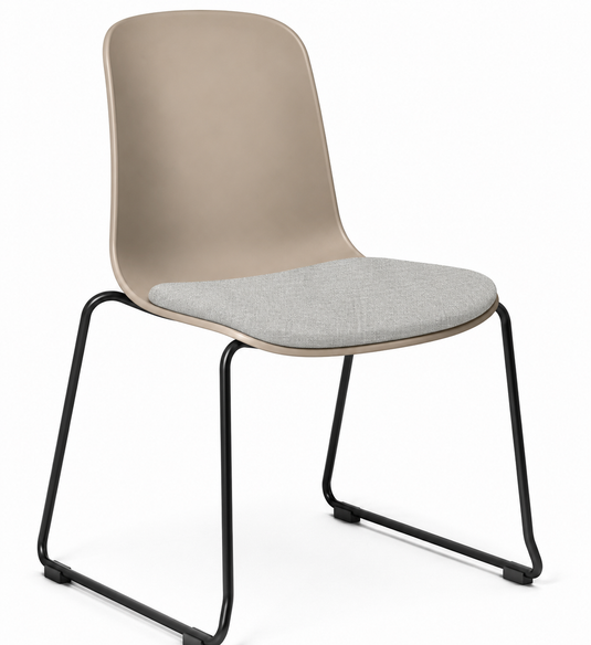 Eden Loria Sled Chair - Seat Upholstered
