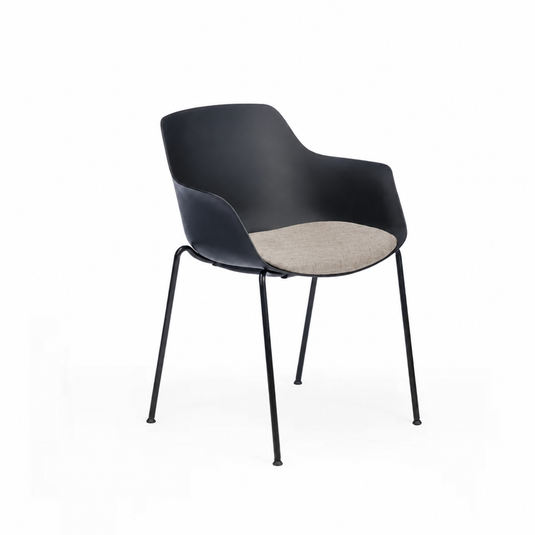 Chair Solutions Ola Relax 4 Leg Chair - Black Frame - Seat Upholstered