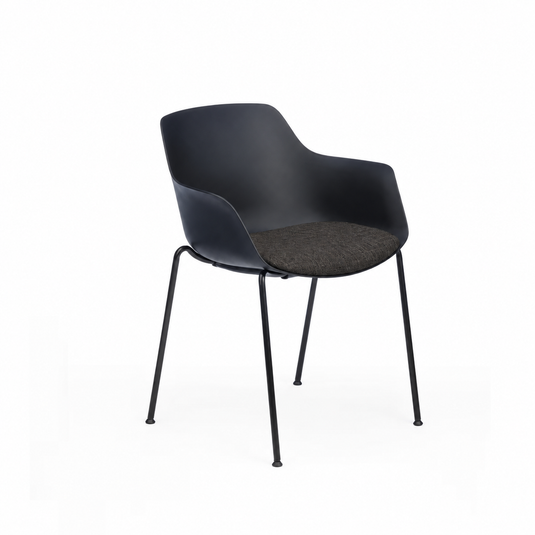Chair Solutions Ola Relax 4 Leg Chair - Black Frame - Seat Upholstered