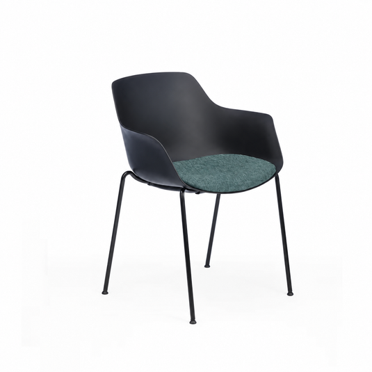 Chair Solutions Ola Relax 4 Leg Chair - Black Frame - Seat Upholstered