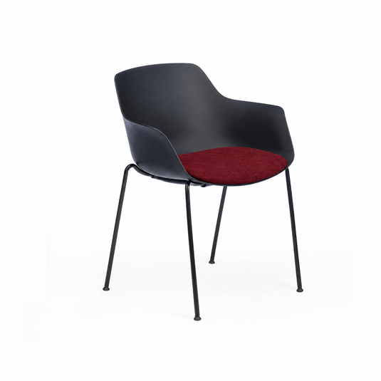 Chair Solutions Ola Relax 4 Leg Chair - Black Frame - Seat Upholstered