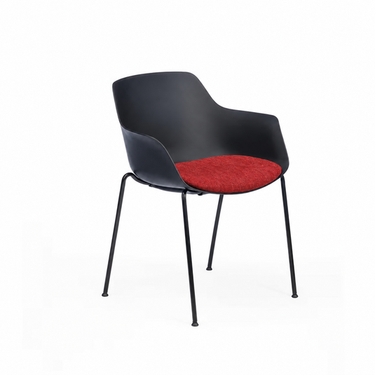 Chair Solutions Ola Relax 4 Leg Chair - Black Frame - Seat Upholstered