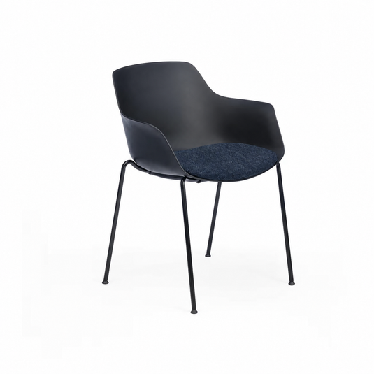 Chair Solutions Ola Relax 4 Leg Chair - Black Frame - Seat Upholstered