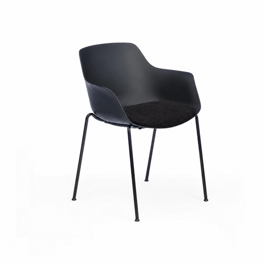 Chair Solutions Ola Relax 4 Leg Chair - Black Frame - Seat Upholstered