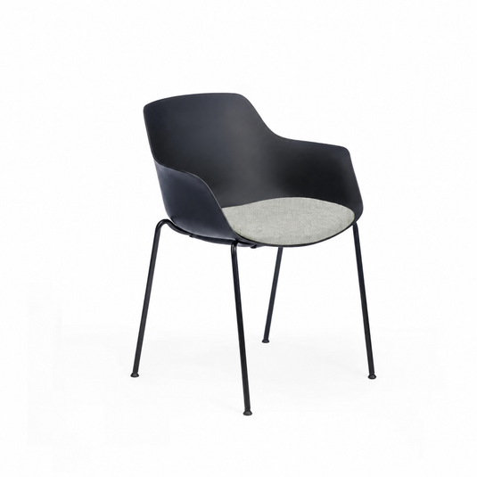 Chair Solutions Ola Relax 4 Leg Chair - Black Frame - Seat Upholstered