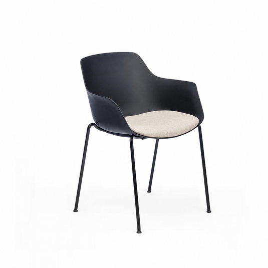 Chair Solutions Ola Relax 4 Leg Chair - Black Frame - Seat Upholstered