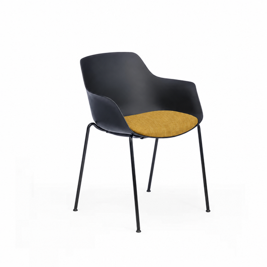 Chair Solutions Ola Relax 4 Leg Chair - Black Frame - Seat Upholstered