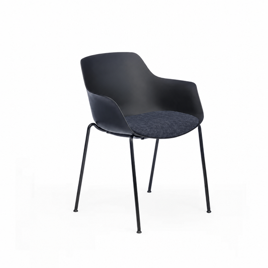 Chair Solutions Ola Relax 4 Leg Chair - Black Frame - Seat Upholstered