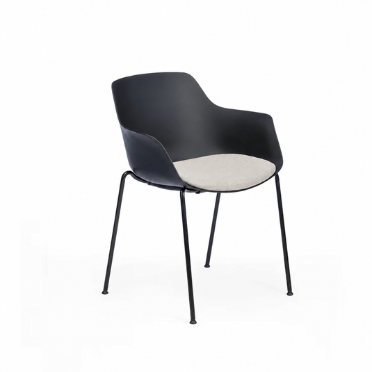 Chair Solutions Ola Relax 4 Leg Chair - Black Frame - Seat Upholstered