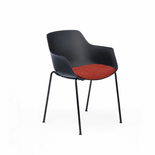 Chair Solutions Ola Relax 4 Leg Chair - Black Frame - Seat Upholstered