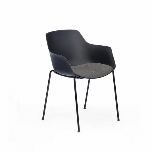Chair Solutions Ola Relax 4 Leg Chair - Black Frame - Seat Upholstered