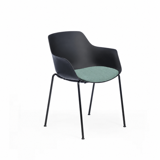 Chair Solutions Ola Relax 4 Leg Chair - Black Frame - Seat Upholstered