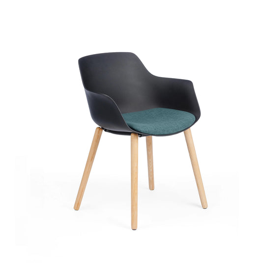 Chair Solutions Ola Relax 4 Leg Chair - Timber Base - Seat Upholstered