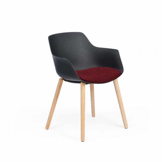 Chair Solutions Ola Relax 4 Leg Chair - Timber Base - Seat Upholstered