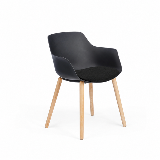 Chair Solutions Ola Relax 4 Leg Chair - Timber Base - Seat Upholstered