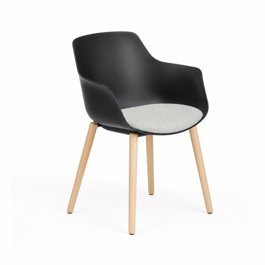 Chair Solutions Ola Relax 4 Leg Chair - Timber Base - Seat Upholstered
